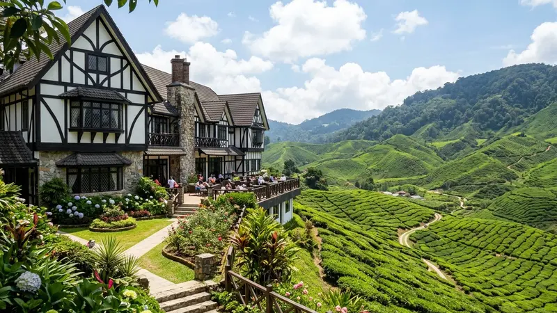 Cameron Highlands Resort Tudor-style boutique hotel with tea plantation views