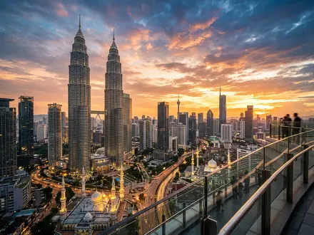 Petronas Towers Sunset