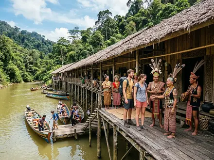 Iban Longhouse Visit
