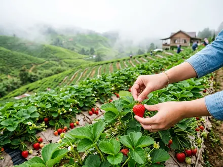 Strawberry Farm Picking