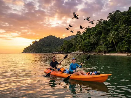 Sunset Kayak along the Coast