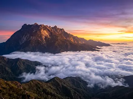 Dawn at Mount Kinabalu