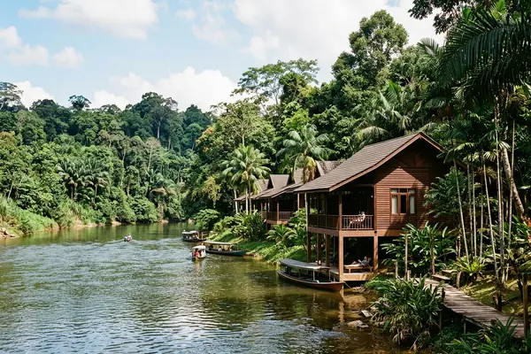 Mutiara Taman Negara chalet-style resort at the edge of ancient rainforest
