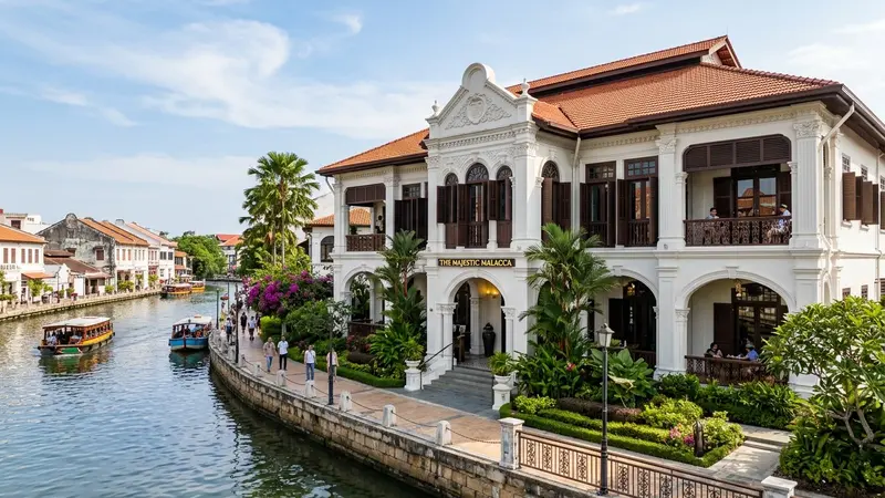 The Majestic Malacca restored 1920s Peranakan heritage mansion along the riverside